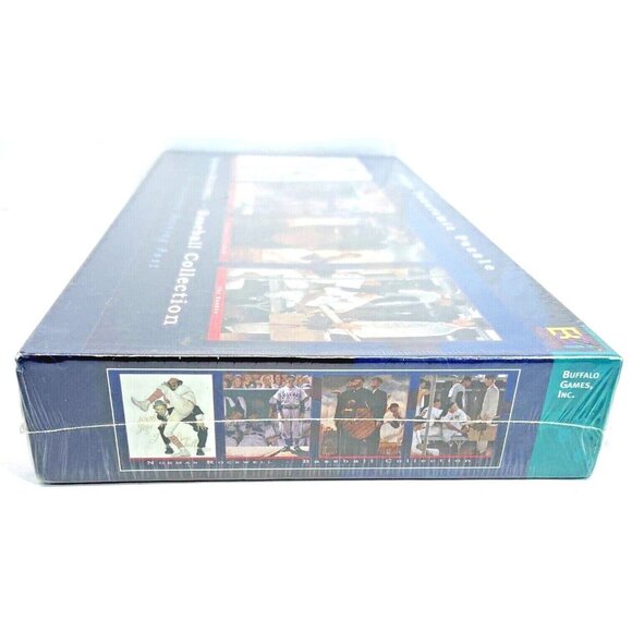 Norman Rockwell Baseball Collection 750pc Panoramic Puzzle Sealed Buffalo Games - Picture 4 of 7